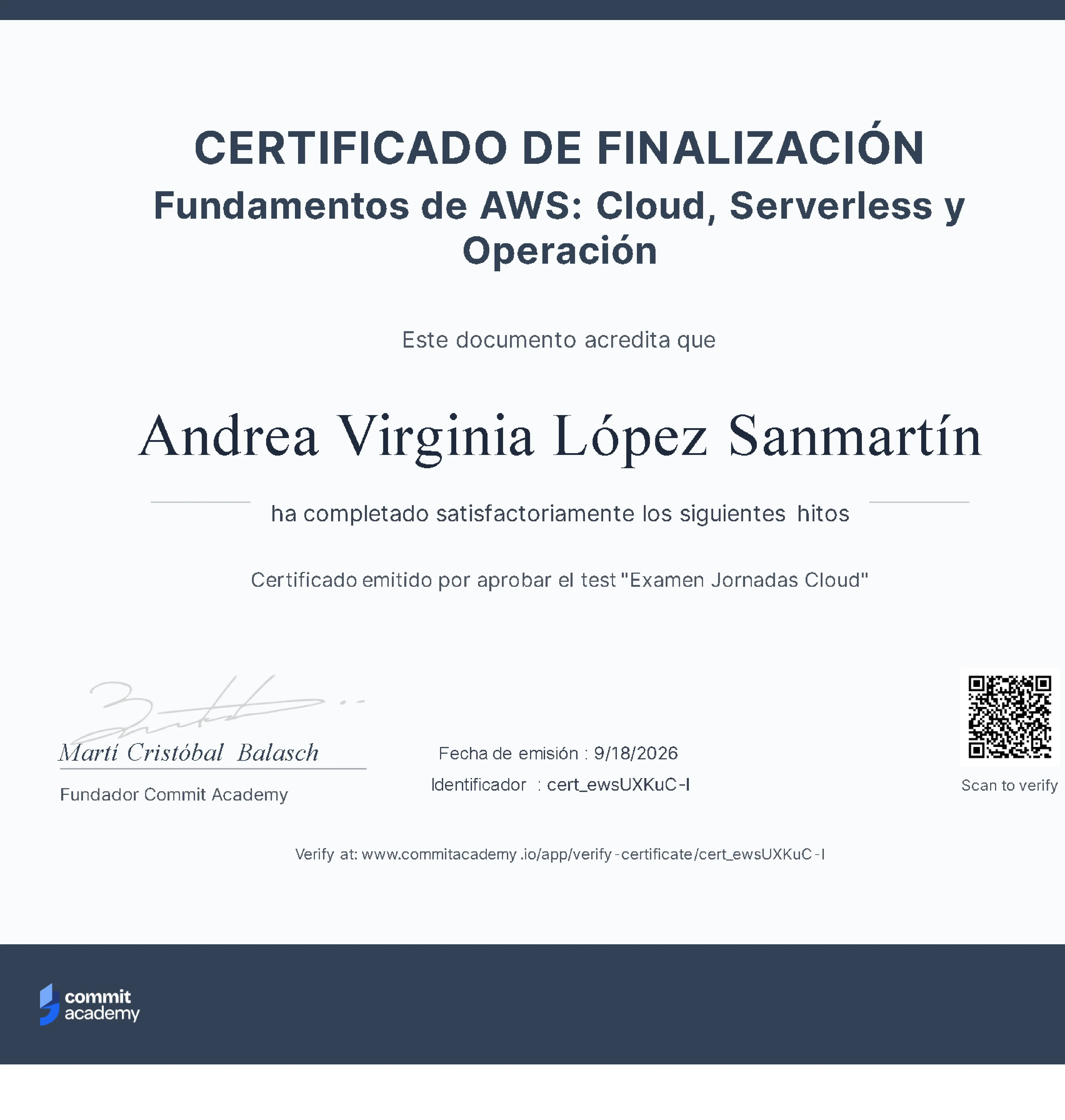 Certificado AWS